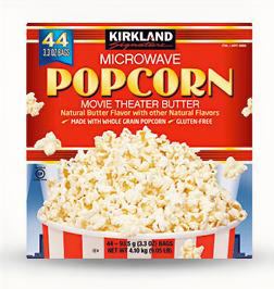 Palomitas de maíz para microondas Kirkland Signature, 44 unidades