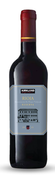 VINO RIOJA RESERVA. KIRKLAND SIGNATURE